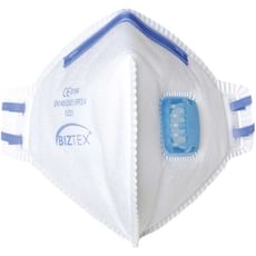 Portwest Individually Wrapped Fold Flat Valved Disposable Dust Masks