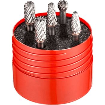 Dormer P88004 5 Piece Solid Carbide Burr Set