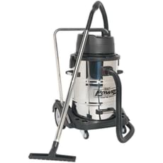 Sealey PC477 Twin Motor Wet and Dry Vacuum Cleaner with Trolley Cart 77L Sealey PC477 Twin Motor Wet and Dry Vacuum Cleaner with Trolley Cart 77L