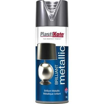 Plastikote Brilliant Metallic Aerosol Spray Paint