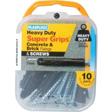 Plasplugs Heavy Duty Super Grips Concrete and Brick Fixings