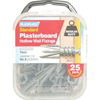 Plasplugs Plasterboard Hollow Wall Fixings