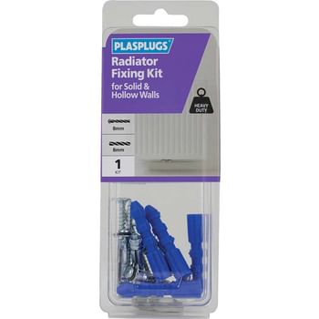 Plasplugs Radiator Fixing Kit for Solid and Hollow Walls