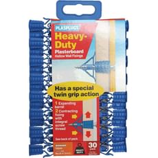 Plasplugs Heavy Duty Plasterboard Hollow Wall Fixings