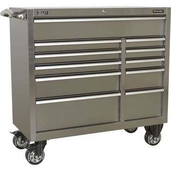 Sealey Premier 11 Drawer Wide Stainless Steel Roller Cabinet