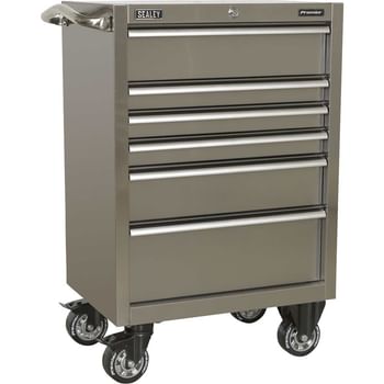 Sealey Premier 6 Drawer Stainless Steel Roller Cabinet