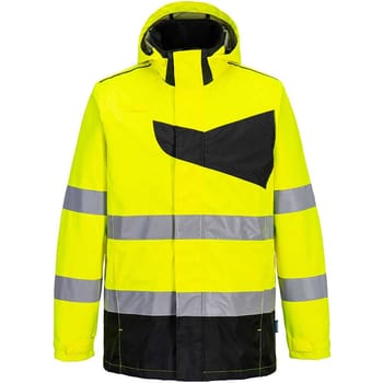 Portwest PW2 Hi Vis Waterproof Rain Jacket