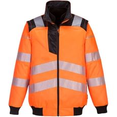 Portwest PW3 Mens Hi Vis 3 in 1 Pilot Jacket