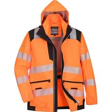 Oxford Weave 300D Class 3 PW3 Hi Vis 5 in 1 Jacket
