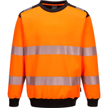 Portwest PW3 Hi Vis Crew Neck Sweatshirt