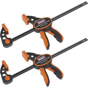 Sealey Quick Bar Clamp Pack of 2