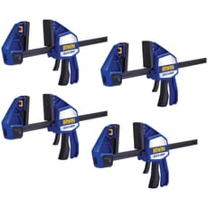 Quick-Grip 4 Piece Heavy Duty Xtreme One Handed Clamp 300mm Kit