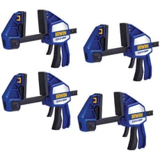 Quick-Grip 4 Piece Heavy Duty Xtreme One Handed Clamp 150mm Kit