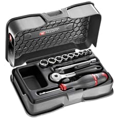 Facom R.151-1P6 12 Piece 1/4" Drive Hexagon Socket Set