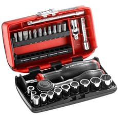 Facom 25 Piece 1/4" Drive NANO Socket and Bit Set Imperial