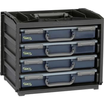 Raaco Handy Box Wall Mountable 4 Drawer Storage Cabinet