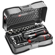 Facom RB.161-4P12U 31 Piece 1/4" Drive Bi Hexagon Socket Set Imperial