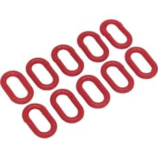 Sealey 10 Piece Red Plastic Chain Connector Set