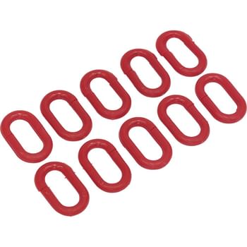 Sealey 10 Piece Red Plastic Chain Connector Set