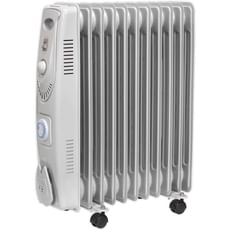 Sealey RD2500T Oil Filled Radiator with Thermostat and Timer