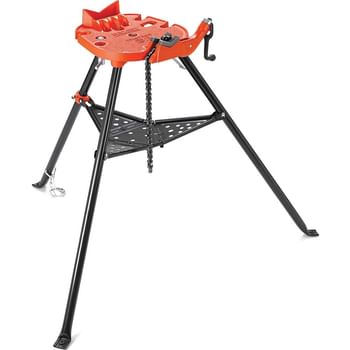 Ridgid 460 Tristand Chain Pipe Vice on Stand