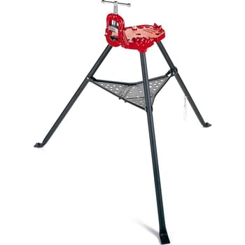Ridgid Tristand Portable Yoke Pipe Vice on Stand