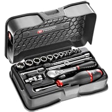 Facom RL.161-2P6U 17 Piece 1/4" Drive Hexagon Socket Set Imperial