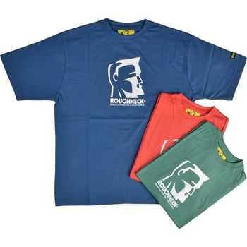 Roughneck Mens Colour Logo T Shirt Triple Pack
