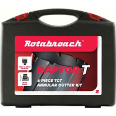 Rotabroach 6 Piece Raptor T Carbide TCT Mag Drill Hole Cutter Set
