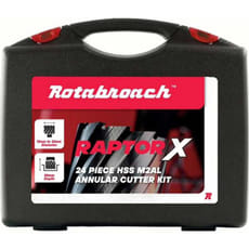 Rotabroach 24 Piece Raptor X Mag Drill Hole Cutter Set
