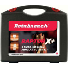 Rotabroach 6 Piece Raptor X Plus Mag Drill Hole Cutter Set
