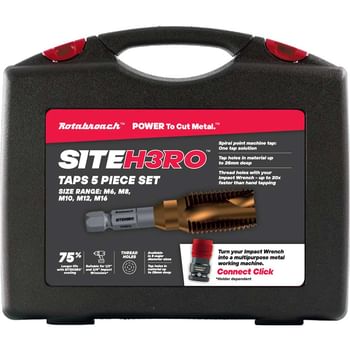 Rotabroach Site H3RO 5 Piece Small Sizes Tap Kit