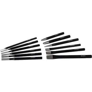 Roughneck 12 Piece Cold Chisel and Punch Set Metric