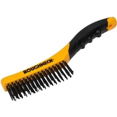 Roughneck Shoe Handle Soft Grip Wire Brush