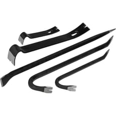 Roughneck 5 Piece Pry, Wrecking and Aligning Bar Set