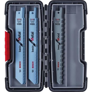 Bosch 15 Piece Wood and Metal Reciprocating Sabre Saw Blade Set