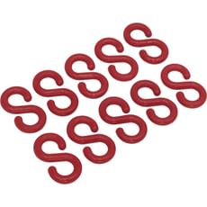 Sealey 10 Piece Plastic Chain S Hook Set