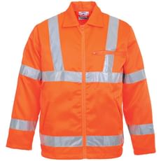 Portwest Class 3 Hi Vis RIS Polycotton Jacket Portwest Class 3 Hi Vis RIS Polycotton Jacket
