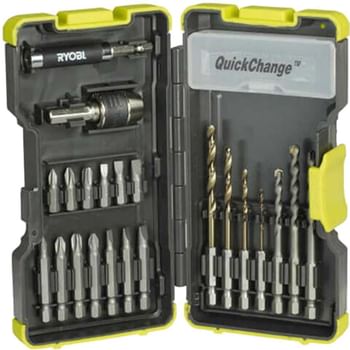 Ryobi 22 Piece Hex Shank Drill and Screwdriver Bit Set