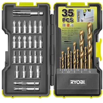Ryobi 35 Piece Drill and Screwdriver Bit Set