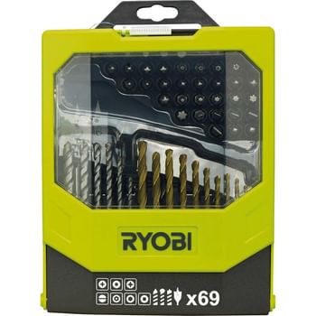 Ryobi 69 Piece Drill and Screwdriver Bit Set