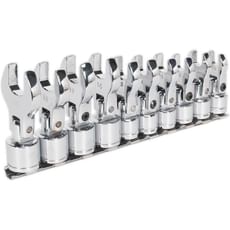 Siegen 10 Piece 3/8" Drive Flexible Crow Foot Spanner Set Metric