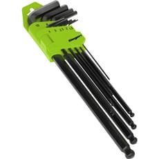 Siegen 9 Piece Extra Long Metric Ball End Hex Key Set Siegen 9 Piece Extra Long Metric Ball End Hex Key Set