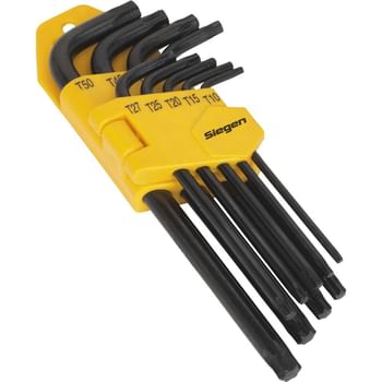 Siegen 9 Piece Long Torx Key Set