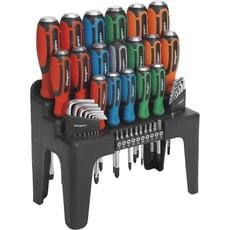 Siegen S01106 44 Piece Hammer Thru Screwdriver and Hex Key Set