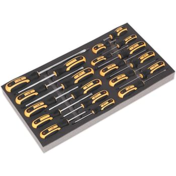 Siegen 20 Piece Tool Tray Screwdriver Set