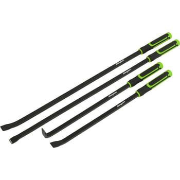 Siegen 4 Piece Heavy Duty Pry Bar Set in Tool Roll