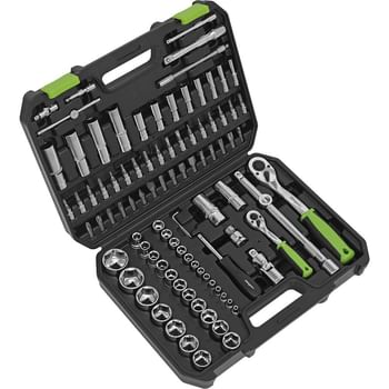 Siegen 94 Piece 1/4" and 1/2" Drive Socket Set