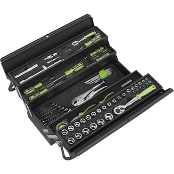 Siegen 86 Piece Cantilever Tool Box Tool Set