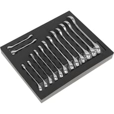 Siegen 14 Piece Stubby Combination Spanner Set in Module Tray